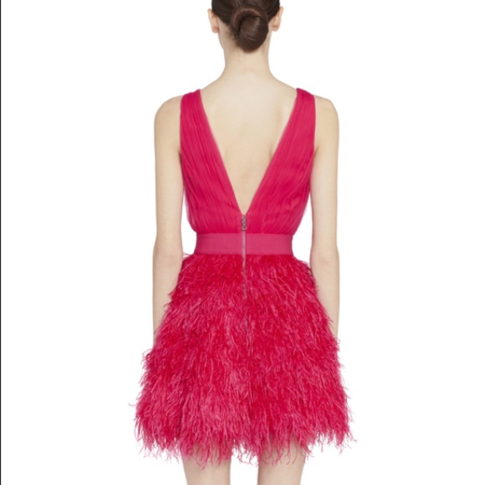 ALICE + OLIVIA Tehran Feather Party Mini Dress - Picture 10 of 16